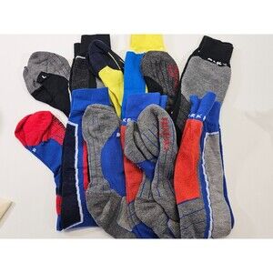 WN LOT OF 6 Falke Merino Wool Blend Tall Ski Stockings Socks SK-4 SK-2 Sz 44-45